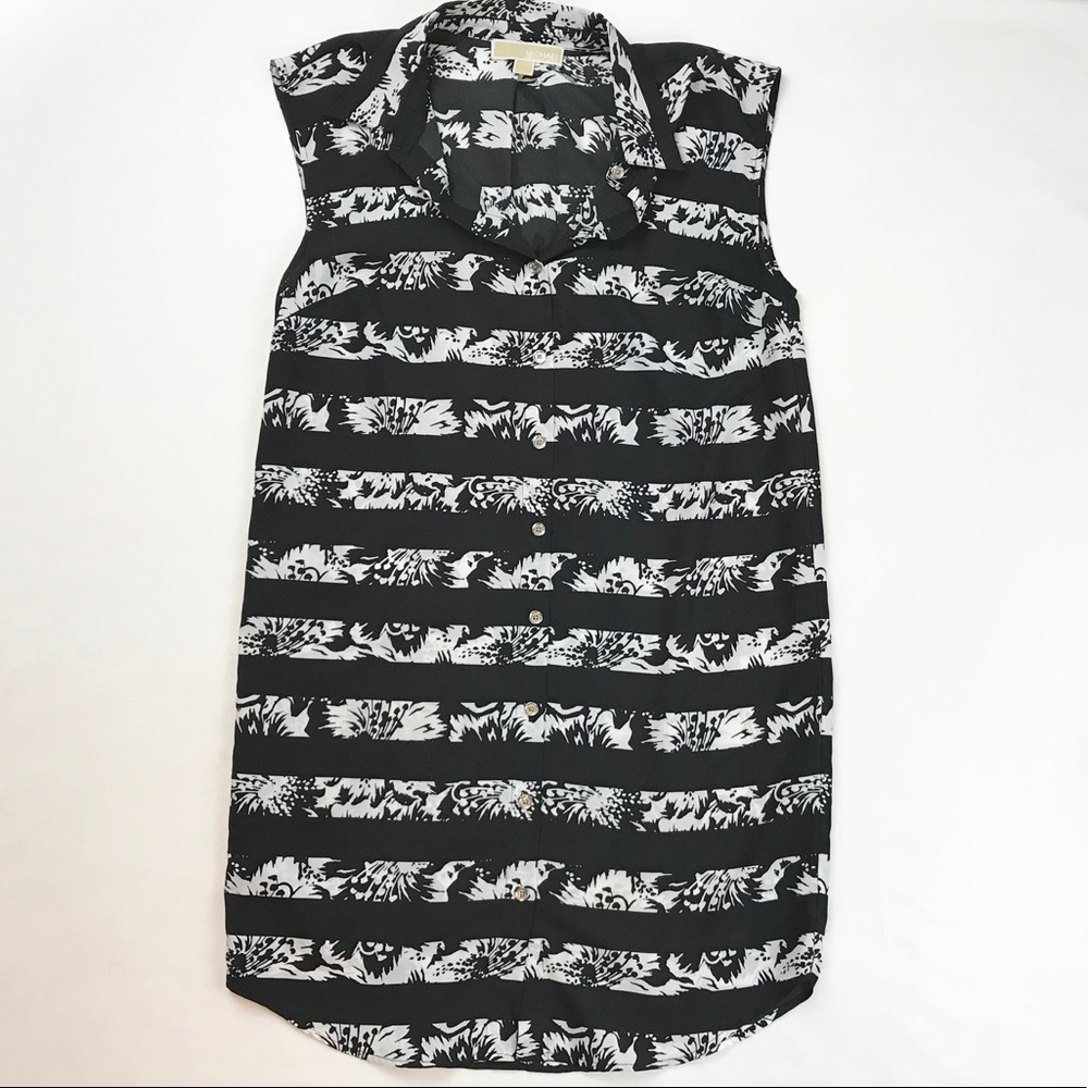 Michael Kors Black and white shirt dress
